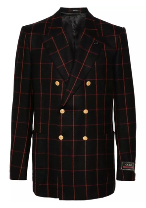 Gucci logo-patch blazer - Black