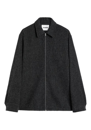 Jil Sander zip-front collar jacket - Grey