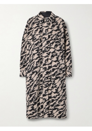 Marant Étoile - Fontizi Oversized Wool-blend Jacquard Coat - Black - 01,2