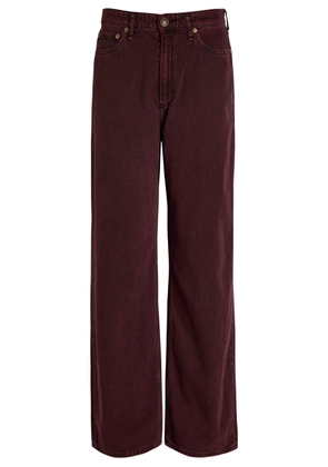 Rag & Bone Featherweight Logan Wide-leg Jeans - Burgundy - 29 (W29 / UK12 / M)
