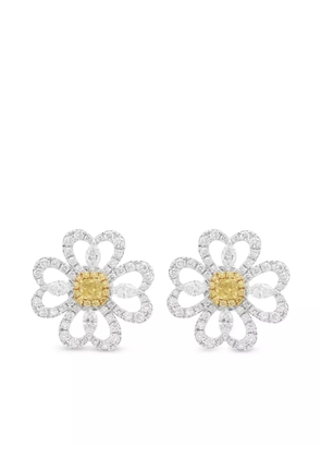 HYT Jewelry 18kt white and yellow gold stud earrings - Silver
