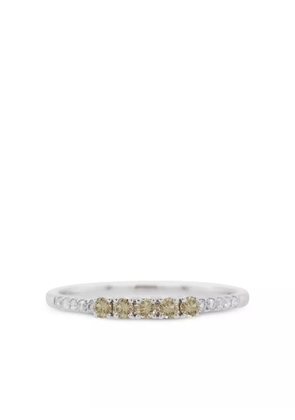 HYT Jewelry 18kt white gold diamond band ring - Silver