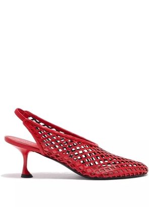 Proenza Schouler perforated slingback pumps - Red