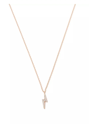 MARIA TASH 18kt rose gold Lightning Bolt diamond necklace - Pink