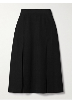 COMME DES GARÇONS GIRL - Pleated Wool-gabardine Skirt - Black - 1,2,3,4
