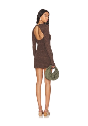 Free People Paulie Mini Dress in Chocolate. Size S. Also in L, M, XS.