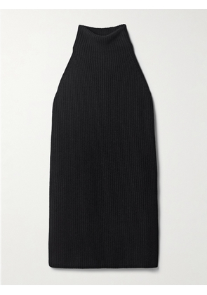 SASUPHI - Marine Ribbed Wool Turtleneck Mini Dress - Black - IT36,IT38,IT40,IT42,IT46