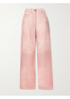 Acne Studios - Satin-twill Straight-leg Pants - Pink - FR 34,FR 36,FR 38,FR 40,FR 42