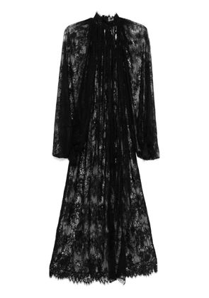Ana Radu floral-lace tunic - Black