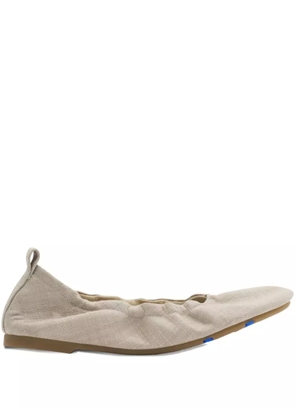 Burberry checked ballet flats - Neutrals