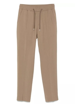 SANDRO elasticated straight-leg trousers - Neutrals