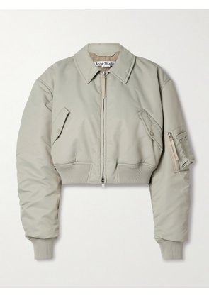 Acne Studios - Ruched Padded Shell Bomber Jacket - Gray - EU 32,EU 34,EU 36,EU 38,EU 40