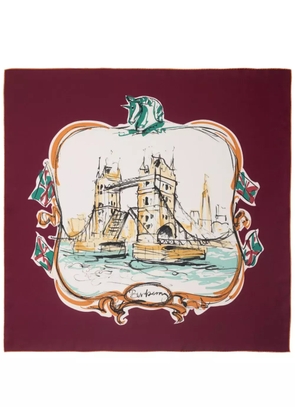 Burberry Tower Bridge scarf - Red