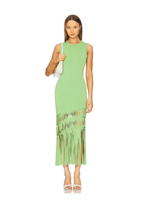 SIMKHAI Brookes Sleeveless Maxi Dress in Green. Size M. Also in S.