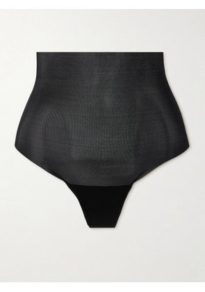Commando - Featherlight Control Stretch-jersey Thong - Black - x small,small,medium,large,x large