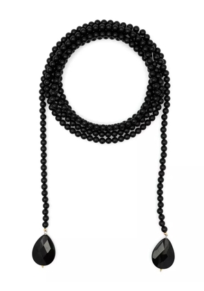 Atu Body Couture x Shir Fine Jewellery bead-chain wraparound necklace - Black
