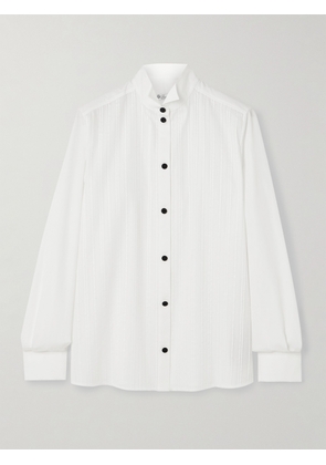 Loro Piana - Hadiya Pleated Cotton-poplin Shirt - White - IT38,IT40,IT42,IT44,IT46,IT48