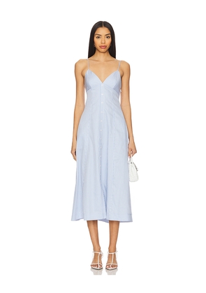 SIMKHAI Honor Cami Midi Dress in Baby Blue. Size 0. Also in 10, 12, 6, 8.