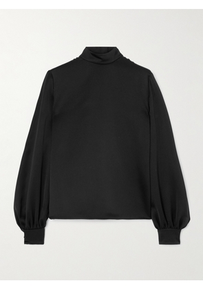 Loro Piana - Carys Embellished Silk-satin Blouse - Black - IT38,IT40,IT42,IT44,IT46