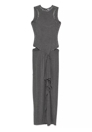 The Attico draped midi dress - Grey