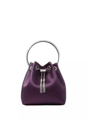 Jimmy Choo Bon Bon logo-plaque mini bag - Purple