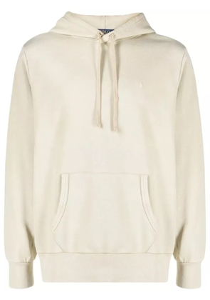 Polo Ralph Lauren Polo Pony-embroidered cotton hoodie - Neutrals