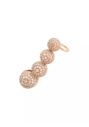 ALINKA 18kt rose gold Black Caviar diamond left ear cuff - Metallic