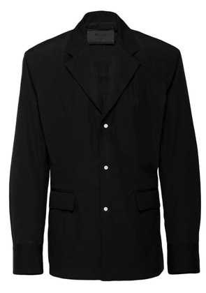 Prada single-breasted cotton blazer - Black