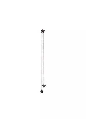 ALINKA 18kt white gold STASIA diamond chain drop earring - Metallic