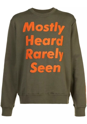 Mostly Heard Rarely Seen logo patch sweatshirt - Green