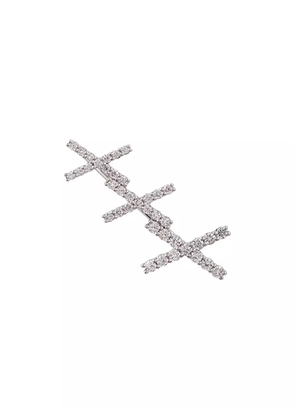 ALINKA 18K white gold Katia diamond right ear cuff - Metallic