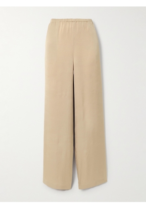 NET-A-PORTER For The King’s Foundation - Satin Pants - Cream - UK 6,UK 8,UK 10,UK 12,UK 14,UK 16,UK 18