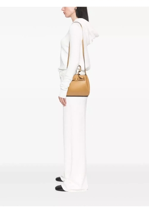 Loewe Pre-Owned 2019 Mini Leather Lazo satchel - Brown