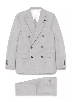 Lardini mélange-effect suit - Grey