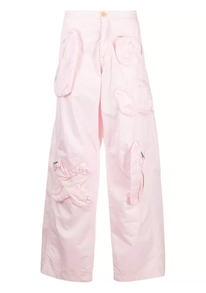 Walter Van Beirendonck Pre-Owned Gun wide-leg trousers - Pink