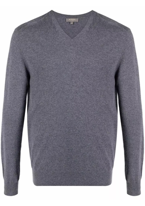N.Peal V-neck cashmere jumper - Grey