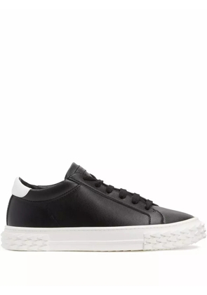 Giuseppe Zanotti two-tone lace-up sneakers - Black