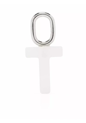 Maria Black Lucid Letter T charm - White