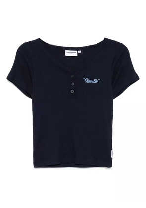 CHOCOOLATE logo-embroidered T-shirt - Blue