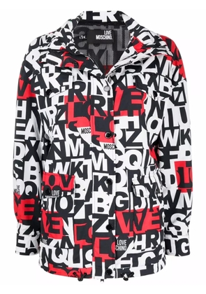 Love Moschino alphabet-print jacket - Black