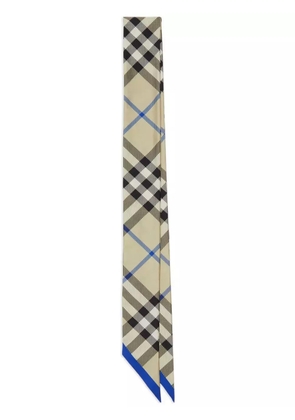 Burberry House Check silk scarf - Neutrals