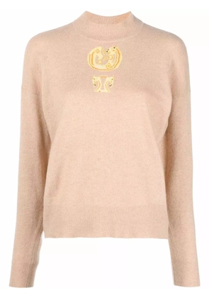 Hermès Pre-Owned 1980 horse-head cashmere jumper - Neutrals