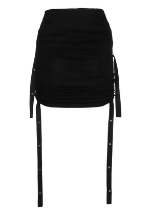 Dion Lee Doric ruched midi skirt - Black