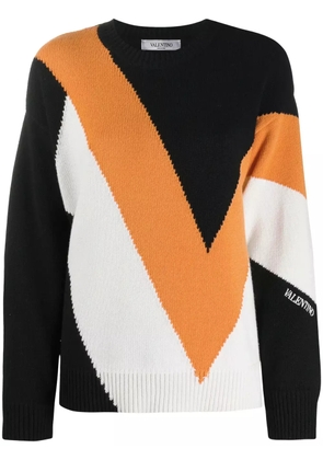 Valentino Garavani intarsia knit jumper - Black