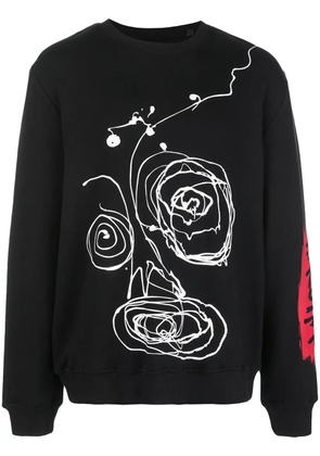 Haculla Drippy crew neck sweatshirt - Black
