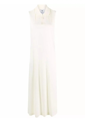 Y-3 zip-detail midi dress - Neutrals