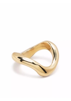 BEATRIZ PALACIOS large gold-plated Wave ring