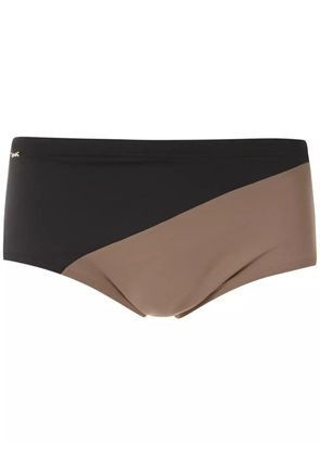 Amir Slama panelled trunks - Black