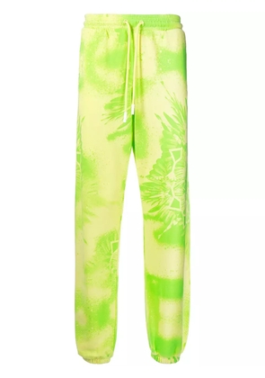 COUNTY OF MILAN Kaleidoscope Wings-print track pants - Yellow