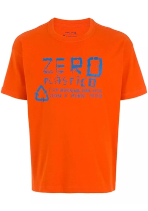 Osklen zero plastico print T-shirt - Orange